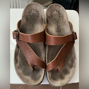 Mephisto Helen Brown Leather Comfort Sandal Women's size 11 US / 41 UK